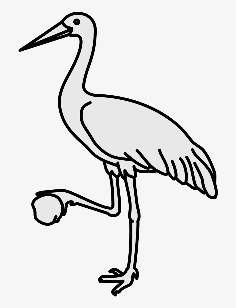 This Image Rendered As Png In Other Widths - Coat Of Arms Crane, transparent png download