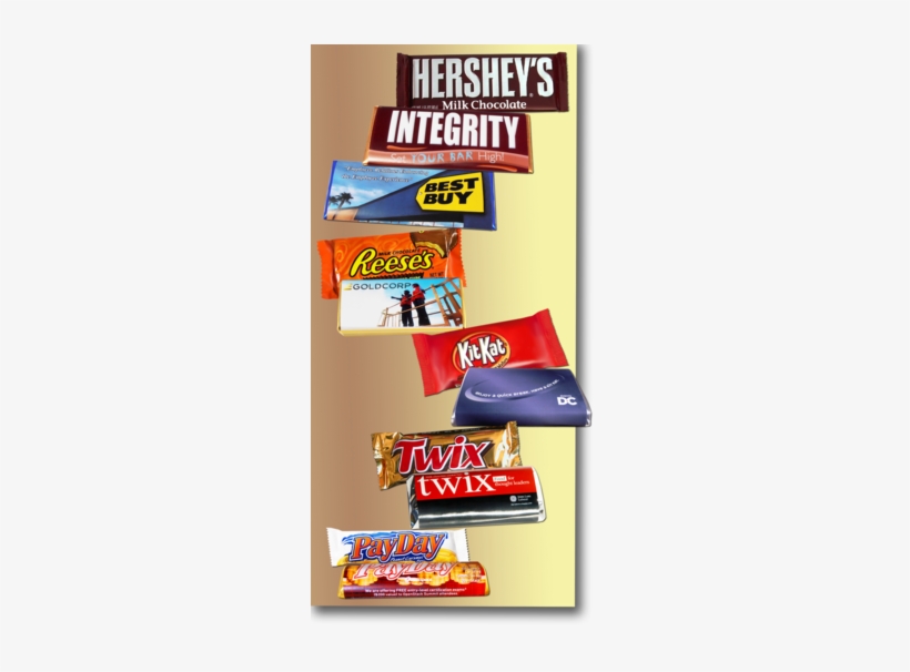 Type Of Chocolate Candy Clipart Chocolate Bar Hershey - Custom Wrapped Full Size Chocolate Candy Bar (hers, transparent png download