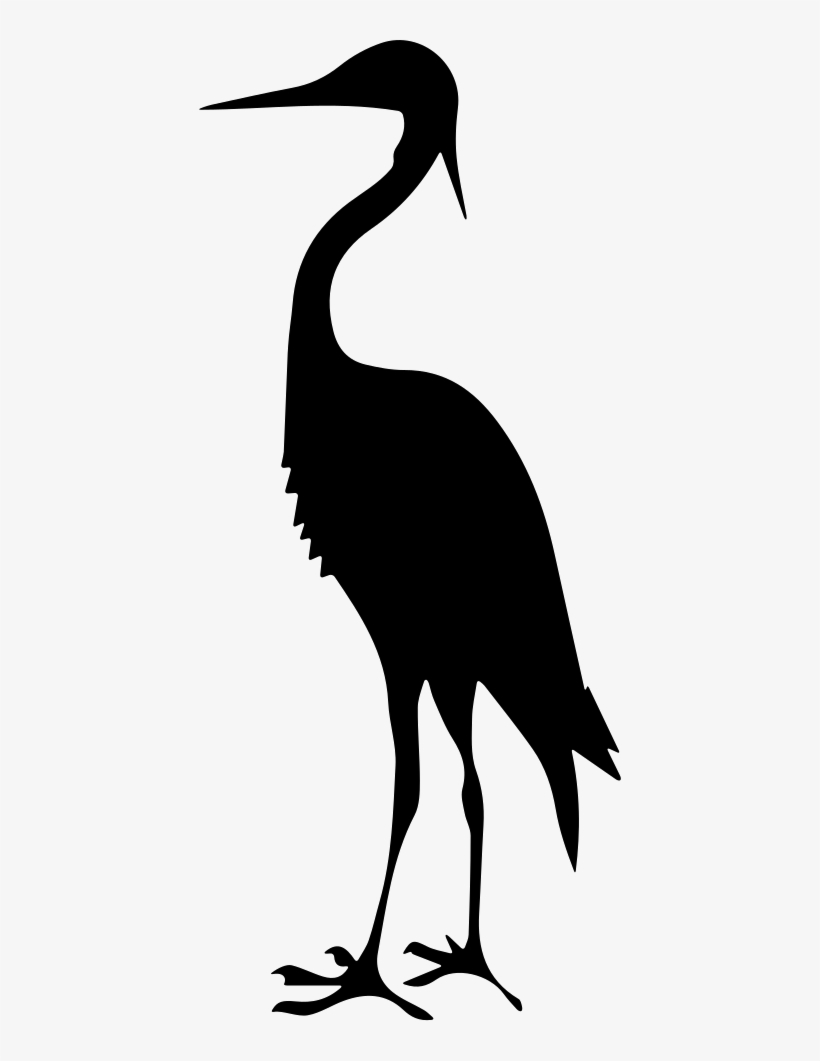 Bird Crane Shape - Sandhill Crane Vector, transparent png download
