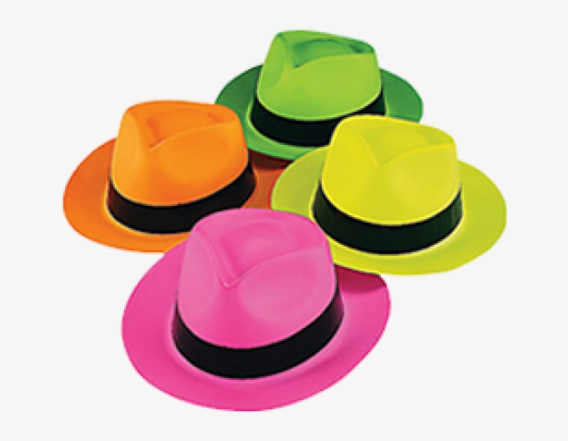 Neon Gangster Hats - Neon Hats, transparent png download