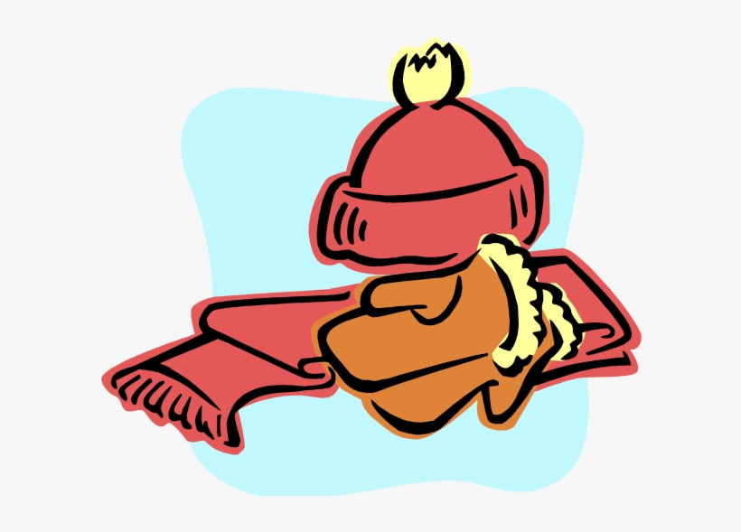 Sunday School Collecting Hats/mittens - Hat And Scarves Clipart, transparent png download