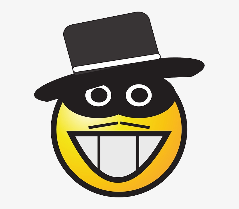 Zorro, Smiley, Gangster, Moustache, Laughing, Grinning - Zorro Clipart, transparent png download