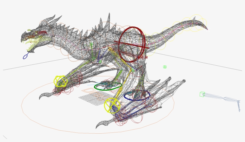 Dragon Control Rig - Nexus Mods, transparent png download