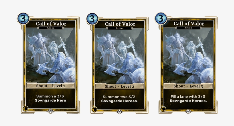 Tesl Skyrim Callofvalor En - Elder Scrolls Legends Shouts, transparent png download