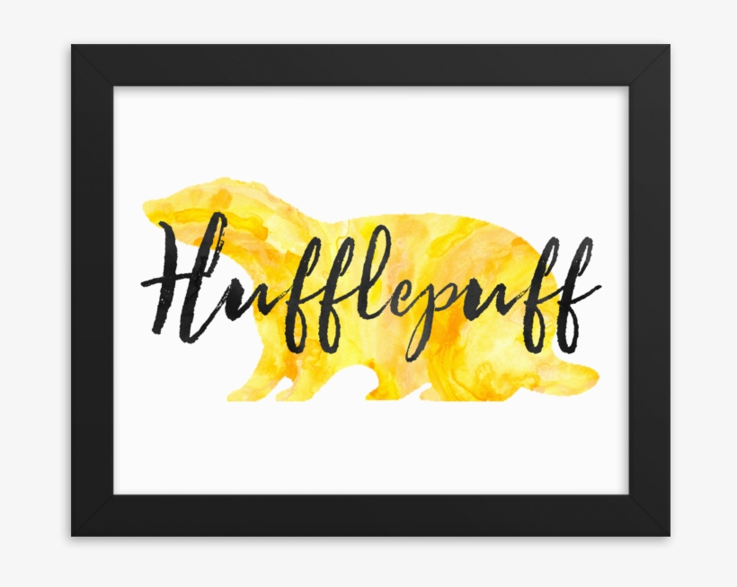 Hufflepuff Hogwarts House Pride Art Print - Hogwarts School Of Witchcraft And Wizardry, transparent png download