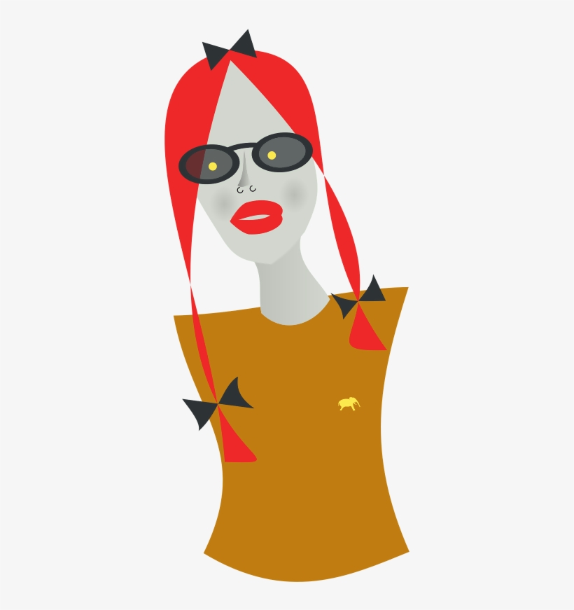 A Lady With A Yellow Eye And A Long Neck - Yellow Eyes, transparent png download