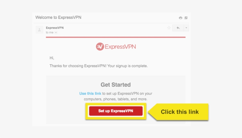 Open The Welcome Email - Expressvpn, transparent png download