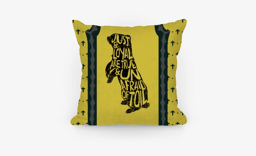 hufflepuff throw pillow