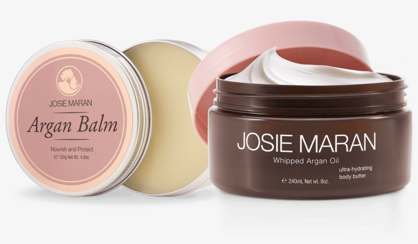 J890 01 0001 Bodybutterarganbalmduo V=1505437406 - Josie Maran Cosmetics - Whipped Argan Oil Illuminizing, transparent png download