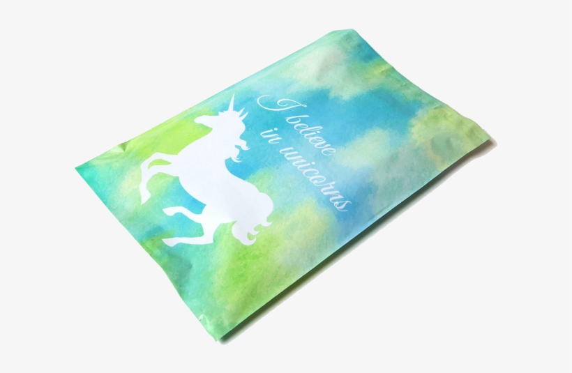 Designer Mailers Blue Unicorn Poly Mailers - Unicorn Poly Mailers, transparent png download