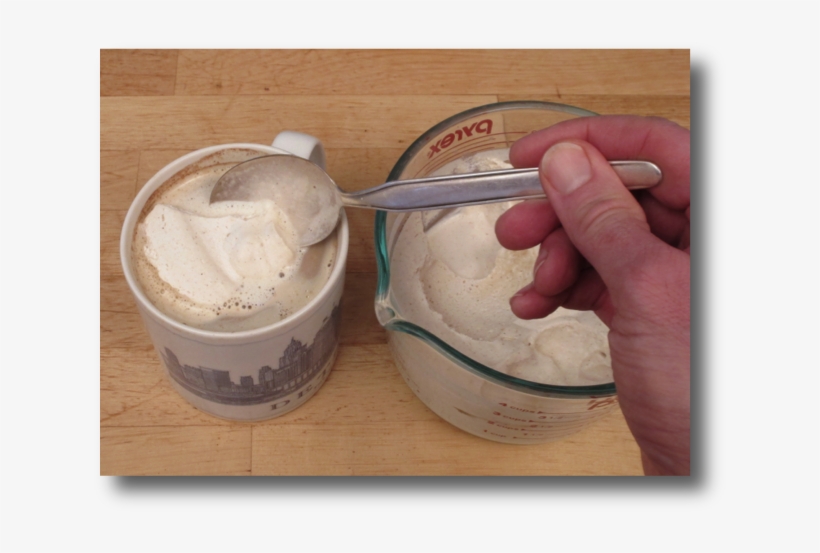 Coffee With Fresh Whipped Cream - Cream, transparent png download