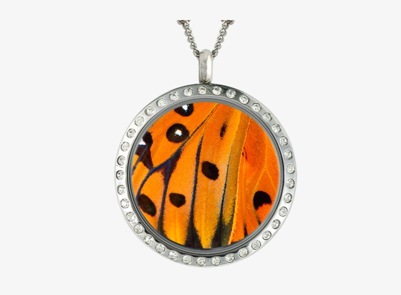 Butterfly Wing Speckled In Locket - Best Friend Gifts Teen Christmas Gifts Charm Locket, transparent png download