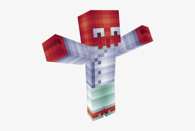Zoidberg - Futurama [fixed] - Zoidberg Minecraft Skin, transparent png download