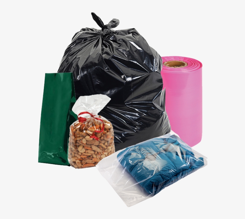 Plastic Bags - Hanging Clothes In Garbage Bag, transparent png download