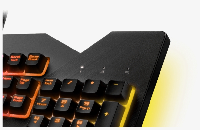 It Flare Up With Aura Lighting - Keyboard Rog, transparent png download