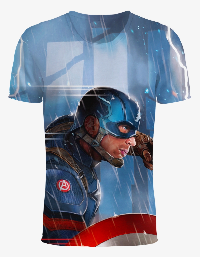 Captain America The Avenger Movie 3d T-shirt - Captain America Civil War Maxi Poster, transparent png download