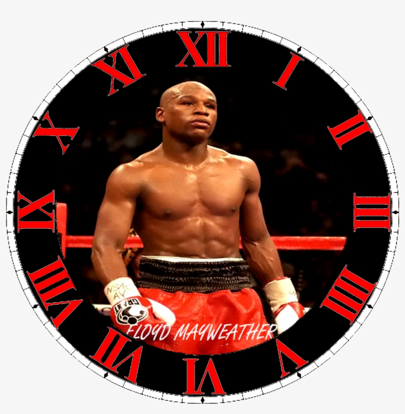 Floyd Mayweather Boxing Manny Pacquiao Wall Clock - Boxing, transparent png download