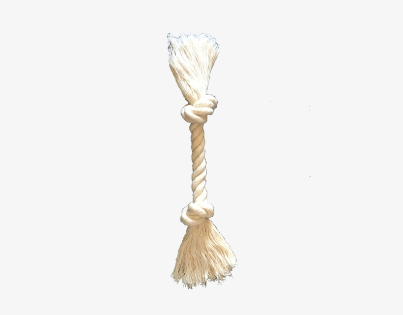 2 Knot Rope Dog Toy - Blond, transparent png download