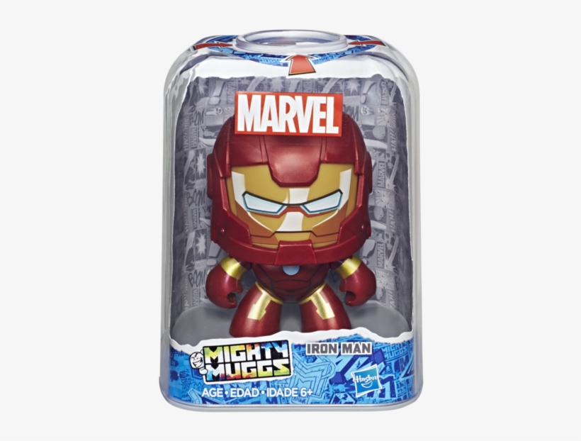 Marvel Mighty Muggs Figure Assortment - Marvel Mighty Muggs Iron Man, transparent png download