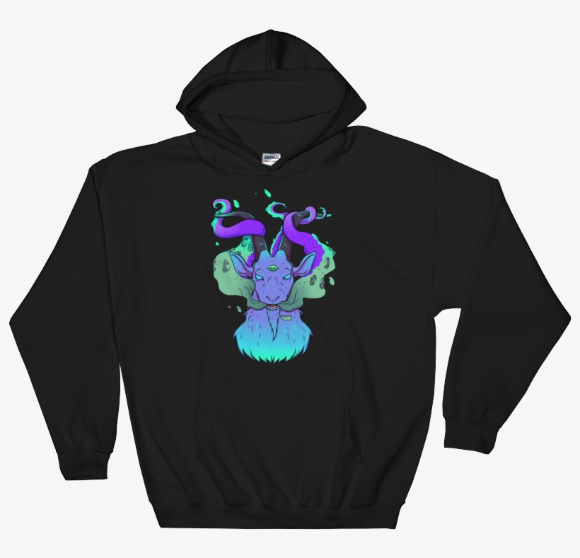 Baphomet Hoodie - Super Depressed Hoodie, transparent png download