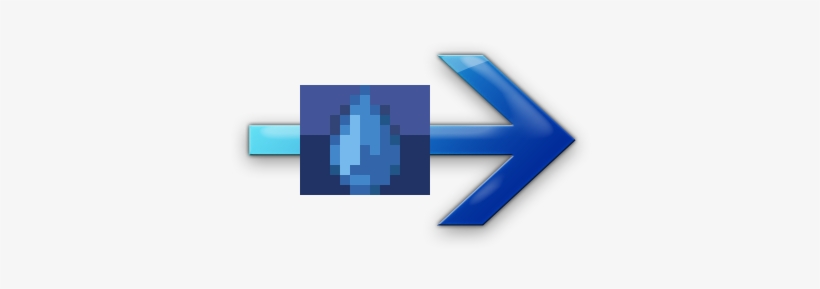 Water Arrow - Blue Arrow Water Png, transparent png download