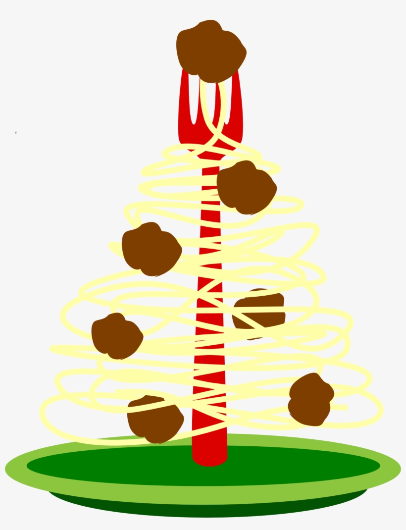 Spaghetti And Meatballs Christmas, transparent png download