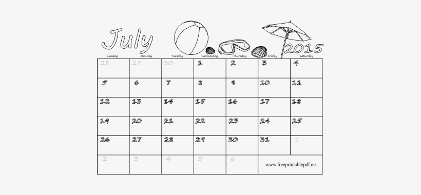 Calendars To Print For Kids Calendars To Print For - Calendrier Juin 2017 À Imprimer, transparent png download