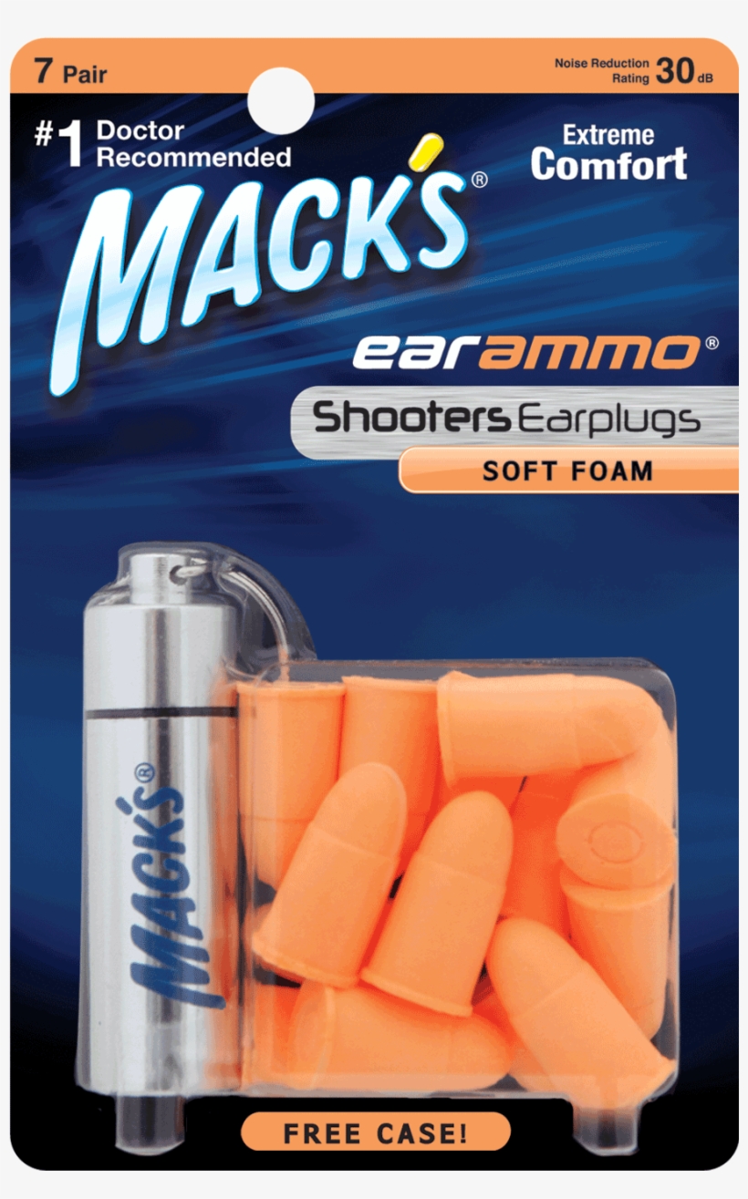 Shooting Ear Plugs 7 Pair - Mack's Ear Ammo, transparent png download