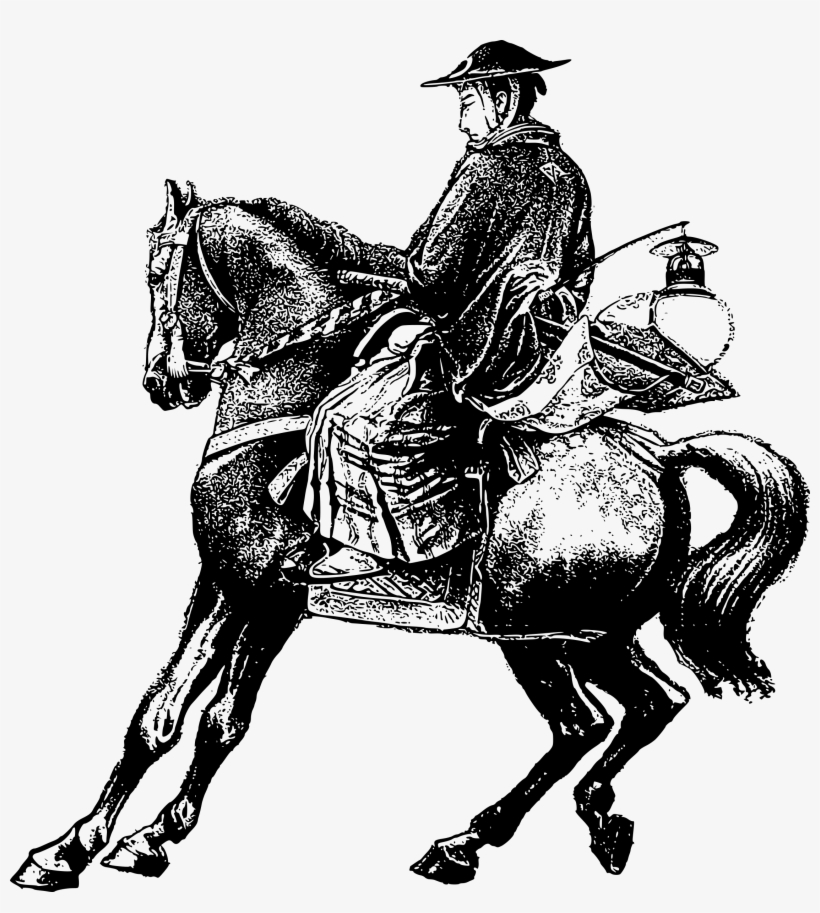 This Free Icons Png Design Of Samurai Man On A Horse, transparent png download