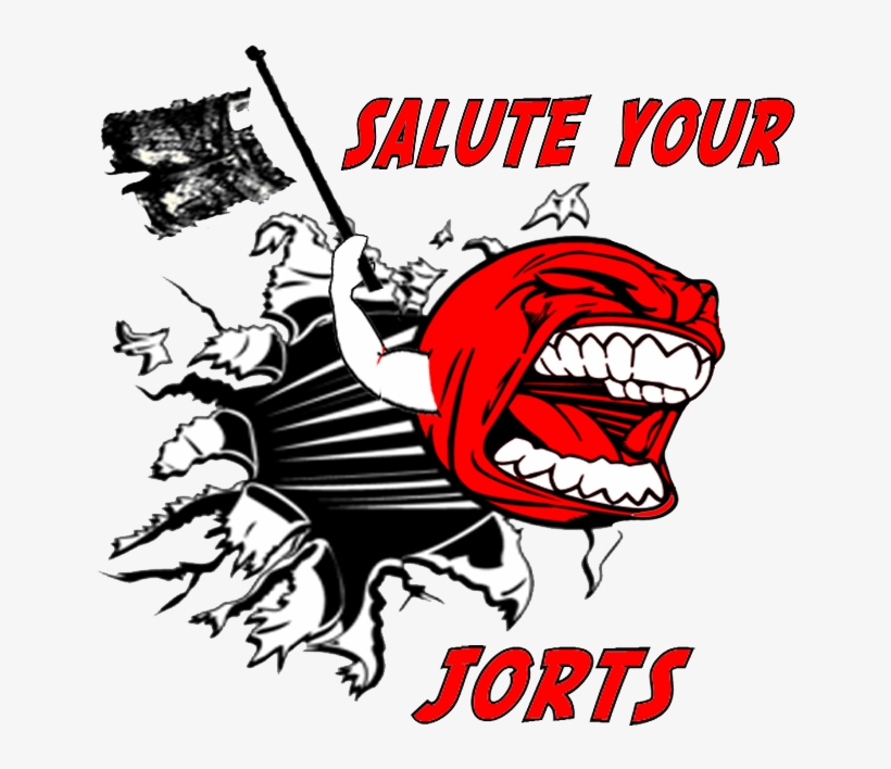 It's Kickball Time In The Illadilla Salute Your Jorts - Volleyball Square Sticker 3" X 3", transparent png download