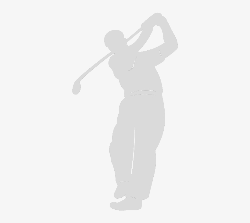 Call The Pro Shop Now For Tee Times 522 - Black And White Golfer, transparent png download