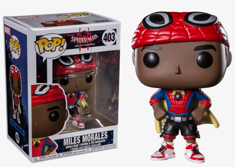 Into The Spider Verse Miles Morales - Marvel's Spider Man Pop, transparent png download