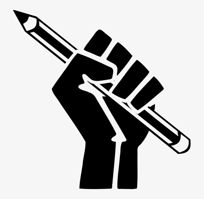 Pen Solidarity Fist - Je Suis Charlie Round Ornament, transparent png download