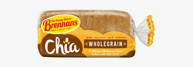 Chia Wholegrain Main Tor - Brennans Chia Bread, transparent png download