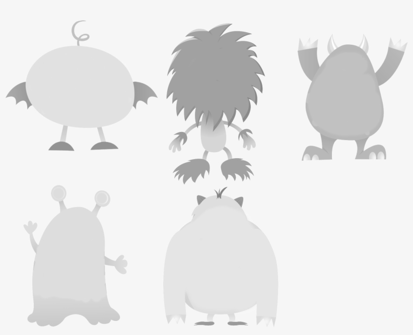 Monsteroutlines - Illustration, transparent png download