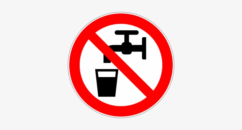 Why Is It So Important That People Around The World - No Drinking Water Sign, transparent png download