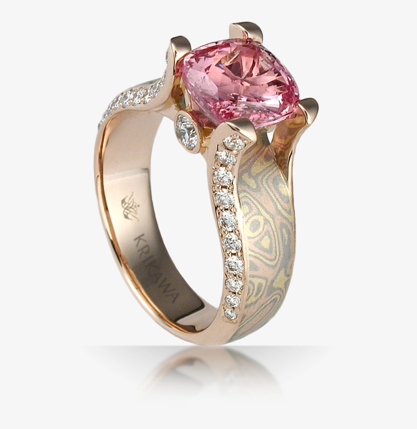 Padparadscha Sapphire - Unique Engaegment Rings, transparent png download