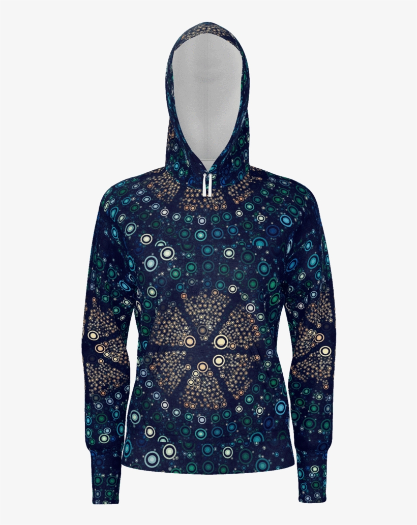 Abstract Circle Pattern Hoodie - Hoodie, transparent png download