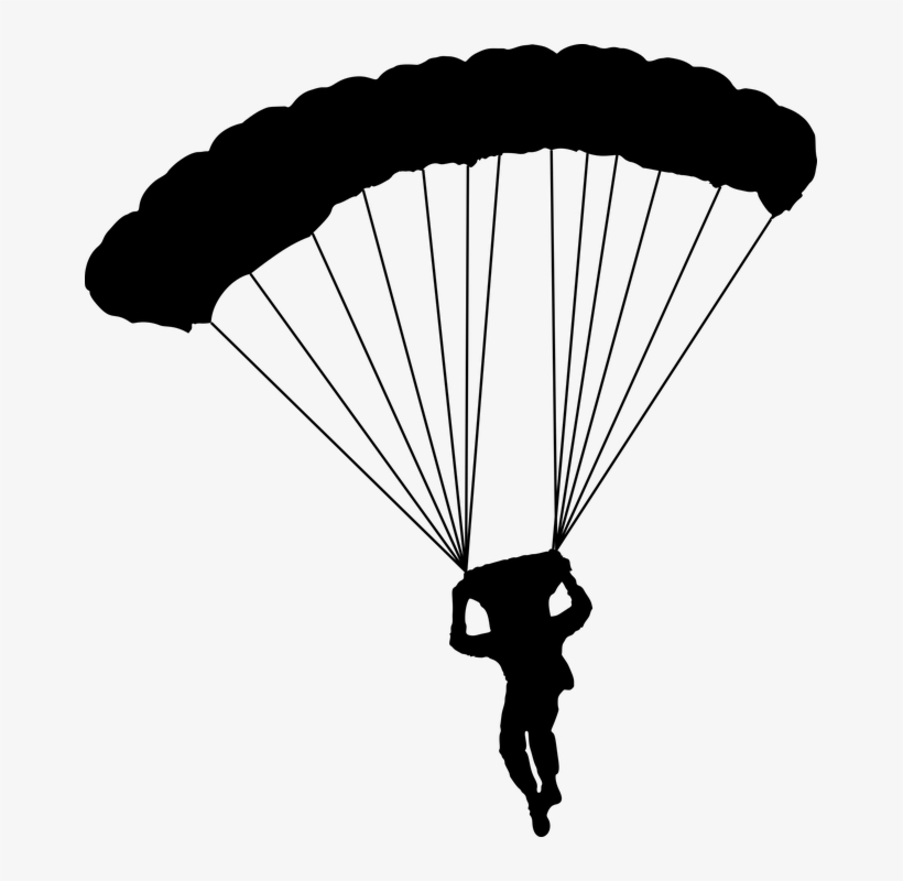 Parental Advisory White Png - Sky Diver Clip Art, transparent png download