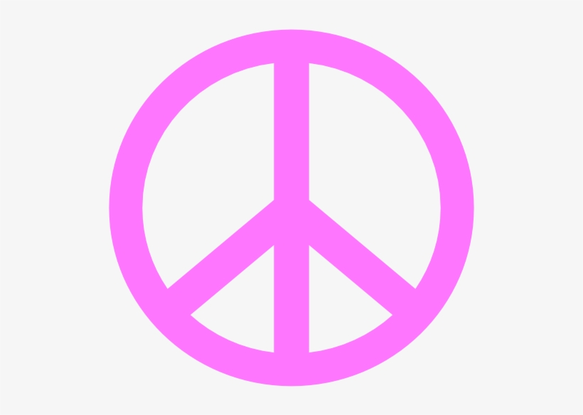 Free Clip Art Peace Sign - Purple Peace Sign Clip Art, transparent png download
