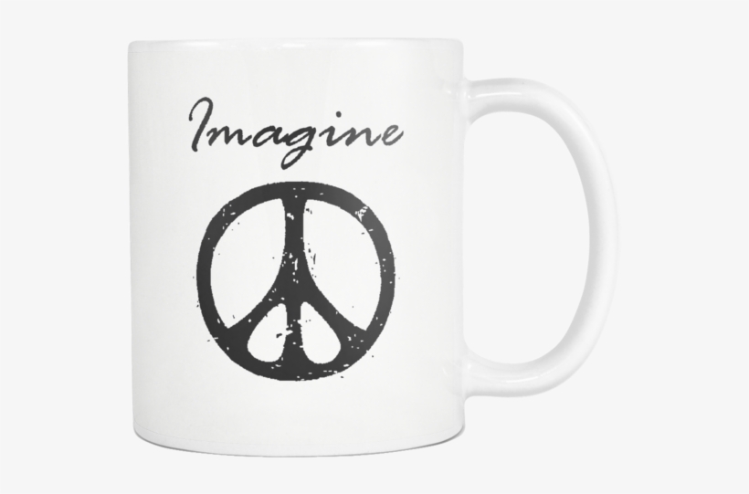 Imagine Peace 11oz White Ceramic Coffee Mug 5 Color - Universal Symbol For Peace, transparent png download