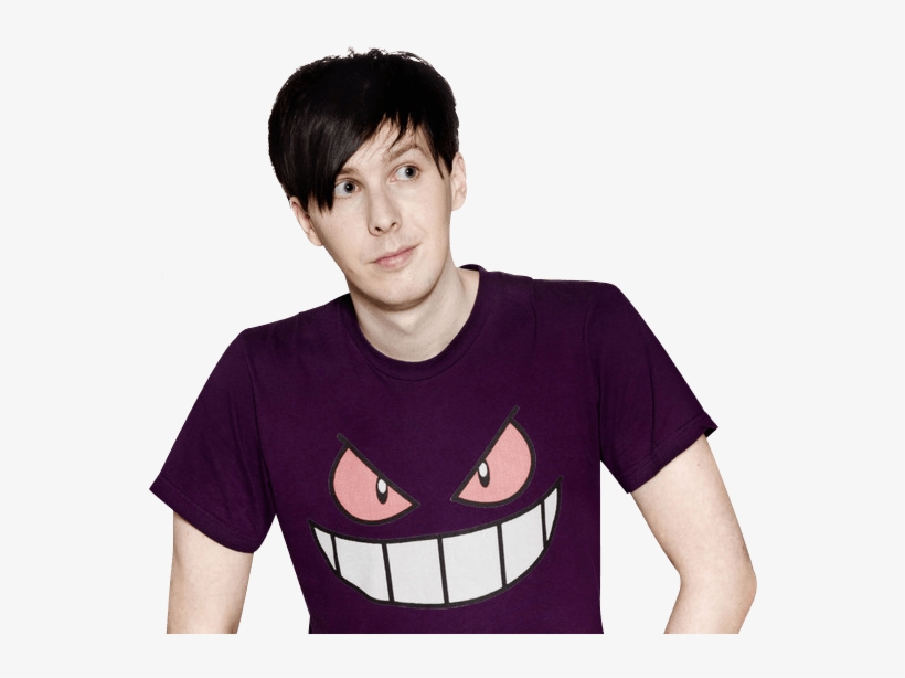 Amazingphil Purple Tshirt - Phil Lester Flower Crown, transparent png download