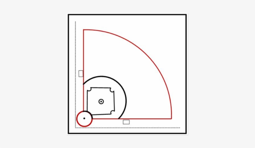 Baseball Field With Rope Border - Baseball, transparent png download