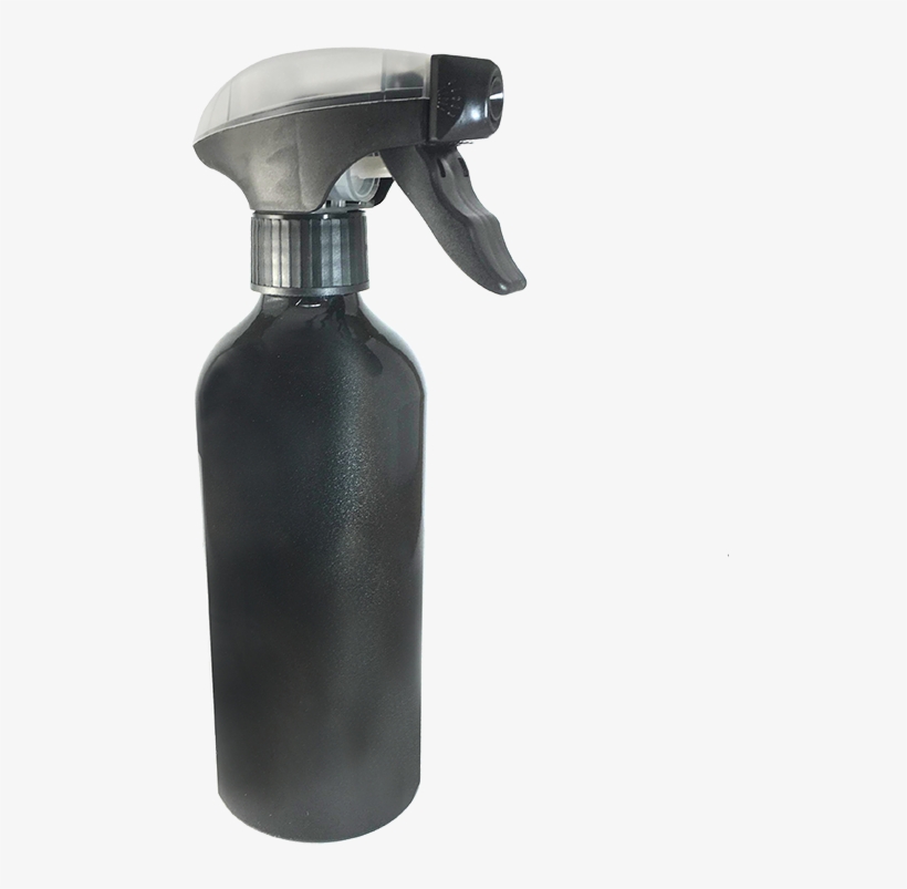 Spray Bottle, Black Gloss Aluminum - Bottle, transparent png download