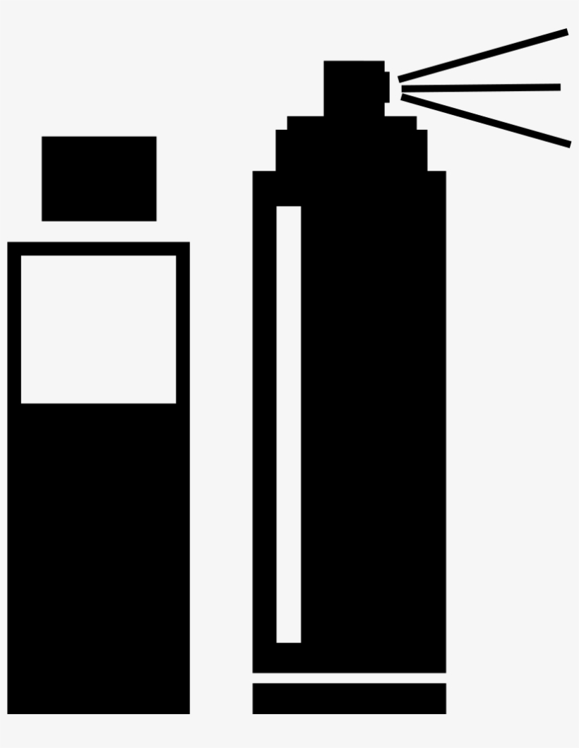 Hair Salon Spray Bottle And Can Comments - Spray De Cabelo Desenho, transparent png download
