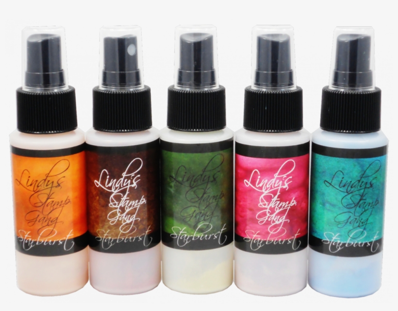 Autumn Leaves- Shimmer Set - Lindy's Stamp Gang Starburst Spray 2oz Bottle-black, transparent png download
