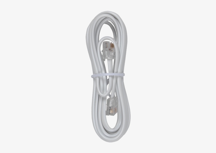 Phone Line Cord With Connectors - Wire, transparent png download