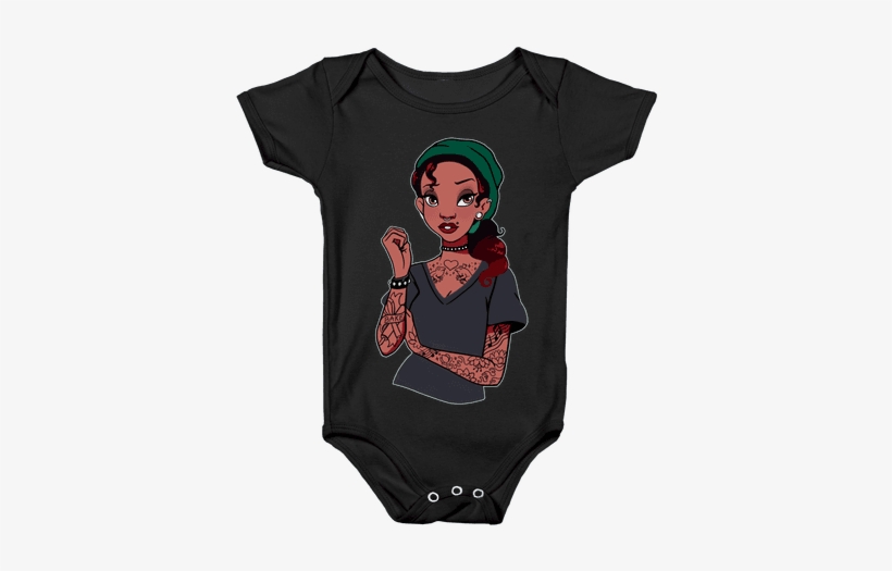 Punk Princess Tiana Parody Baby Onesy - Onesie, transparent png download