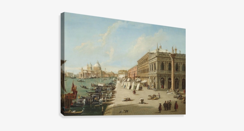 The Molo, Venice, Looking West With The Column Of St - Giovanni Antonio Canal Christie's, transparent png download