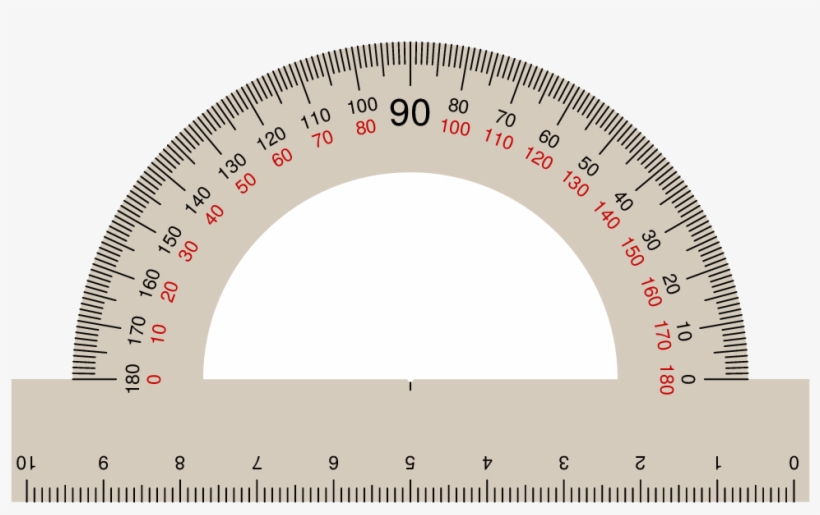 Enter Image Description Here - Protractor, transparent png download